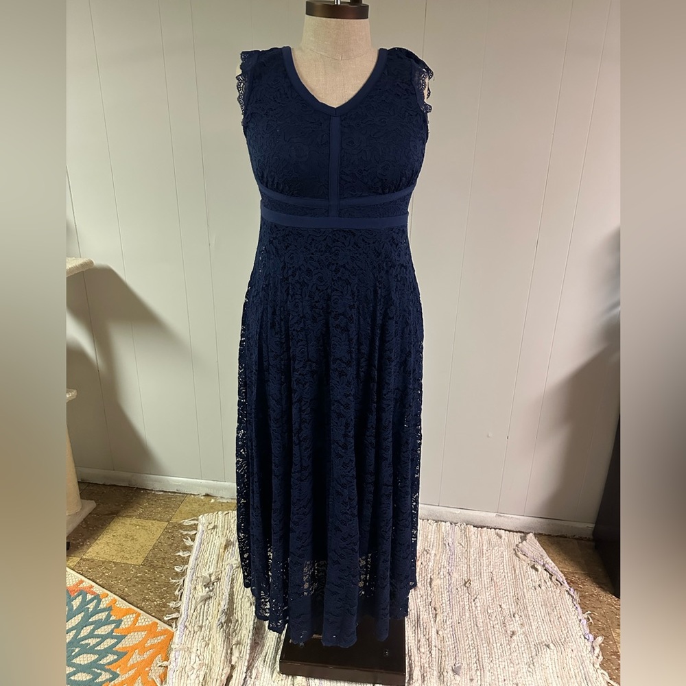 torrid Navy Lace Midi Dress